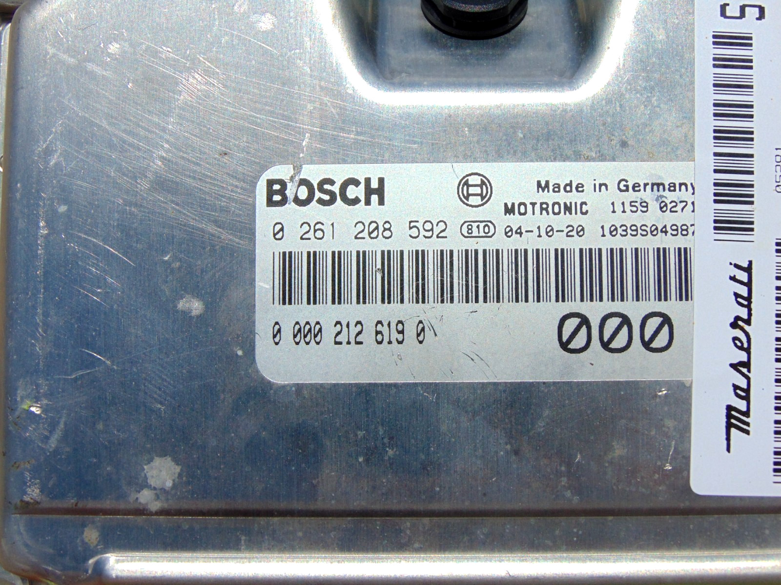 05-07 Maserati Quattroporte M139 4.2L ECU Engine Control Module 198428 OEM