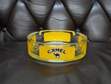 Vintage Camel Glas Aschenbecher Gelb Werbung Original Retro