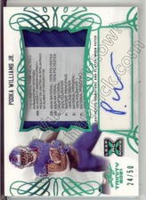 pooka williams rookie rc draft auto jersey patch kansas jayhawks college 3C #/50