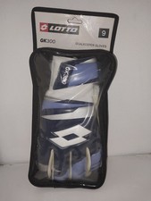 Lotto GK300 Adult Soccer Goalkeeper Gloves, Size 9, Blue