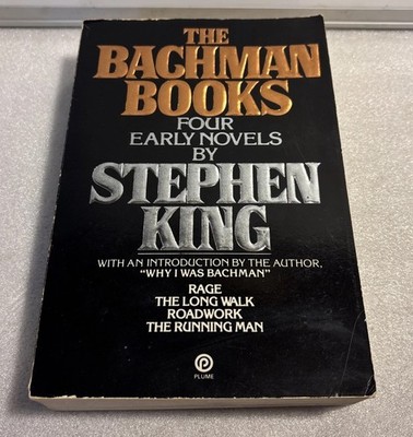The Bachman Books Stephen King 1985 RAGE Plume 1ST EDITION/1ST PRINT Paperback