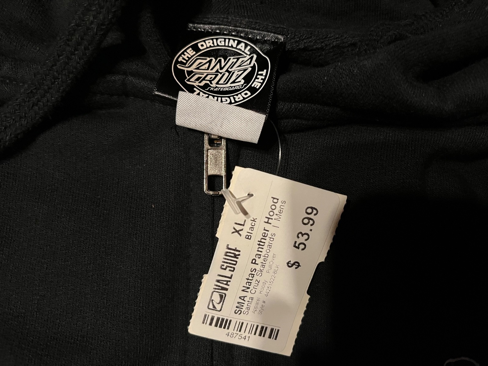 Santa Monica Airlines NATAS Panther Zip Skateboards Hoodie Logo XL X-Large Cruz