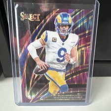 Matthew Stafford [Red Blue Prizm Shock] #219 Prices | 2025 Panini