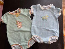 Vintage Carter’s Baby Bodysuit Lot 12M Made in USA Retro Embroidered 2 Piece