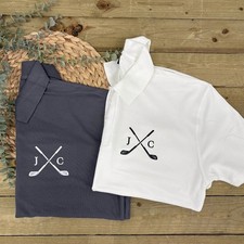 Personalised Golf Polo Shirt, Initials, Golf Accessories,Golf Lover, Golfer Gift