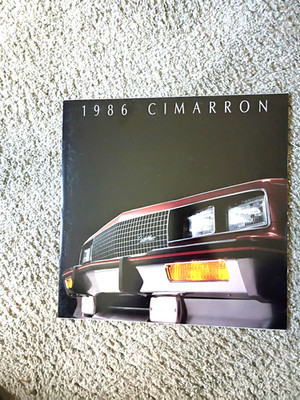 1986 Cadillac Cimarron Sales Brochure, 16 Page Booklet Original