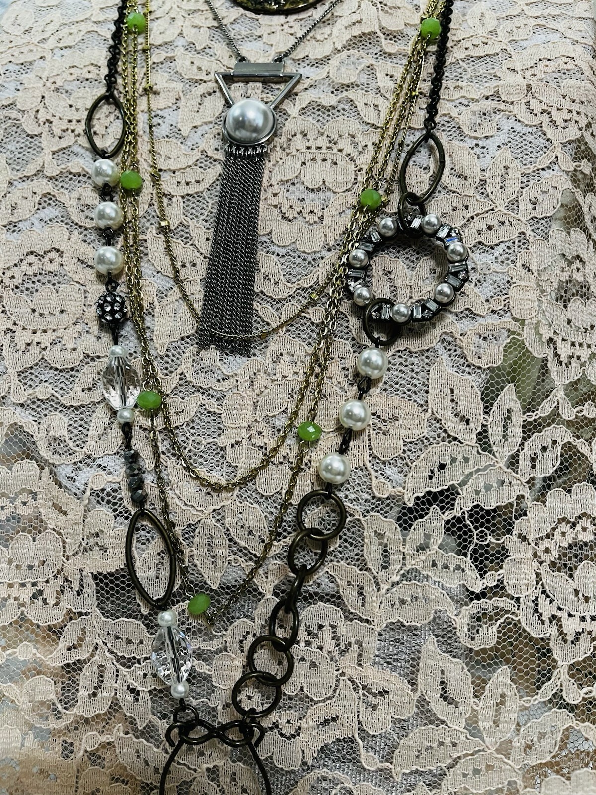 Plunder Boho Prayer Charm Statement Necklace Lot … - image 12