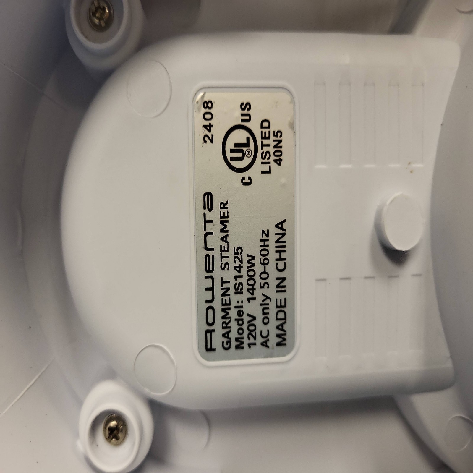 Rowenta IS1425 Pro Compact Garment Steamer Fabric Clothes Portable Travel White