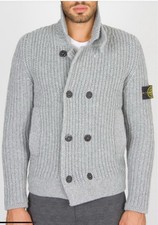 Stone Island giubbotto/cardigan grigio uomo
