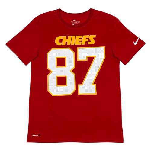 Nike Travis Kelce Jersey T Shirt Kansas City Chiefs Mens Medium NFL Dri Fit Red
