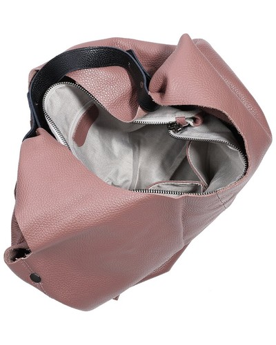Tiffany & Fred Paris Full-Grain Leather Hobo Bag Women's Pink - Picture 3 of 3