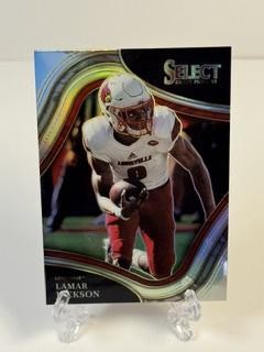2022 Panini Select Draft Picks #140 Lamar Jackson Silver Prizm
