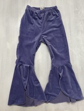 Bailey Blossoms Girls Purple Bell Bottom Pants Size 5T