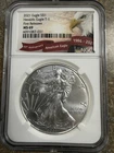 2021 NGC MS 69Heraldic Eagle Silver Dollar T-1, 35th Anniversary