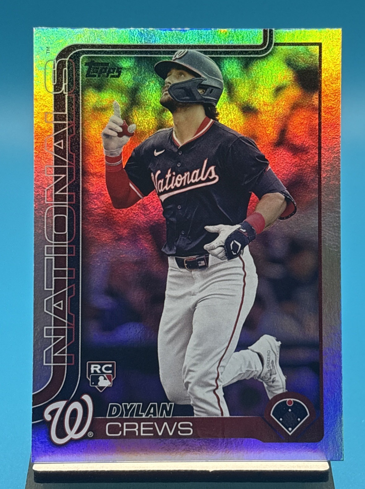 2025 Topps Series 1 Rainbow Foil Dylan Crews RC #74 SP Rookie Card