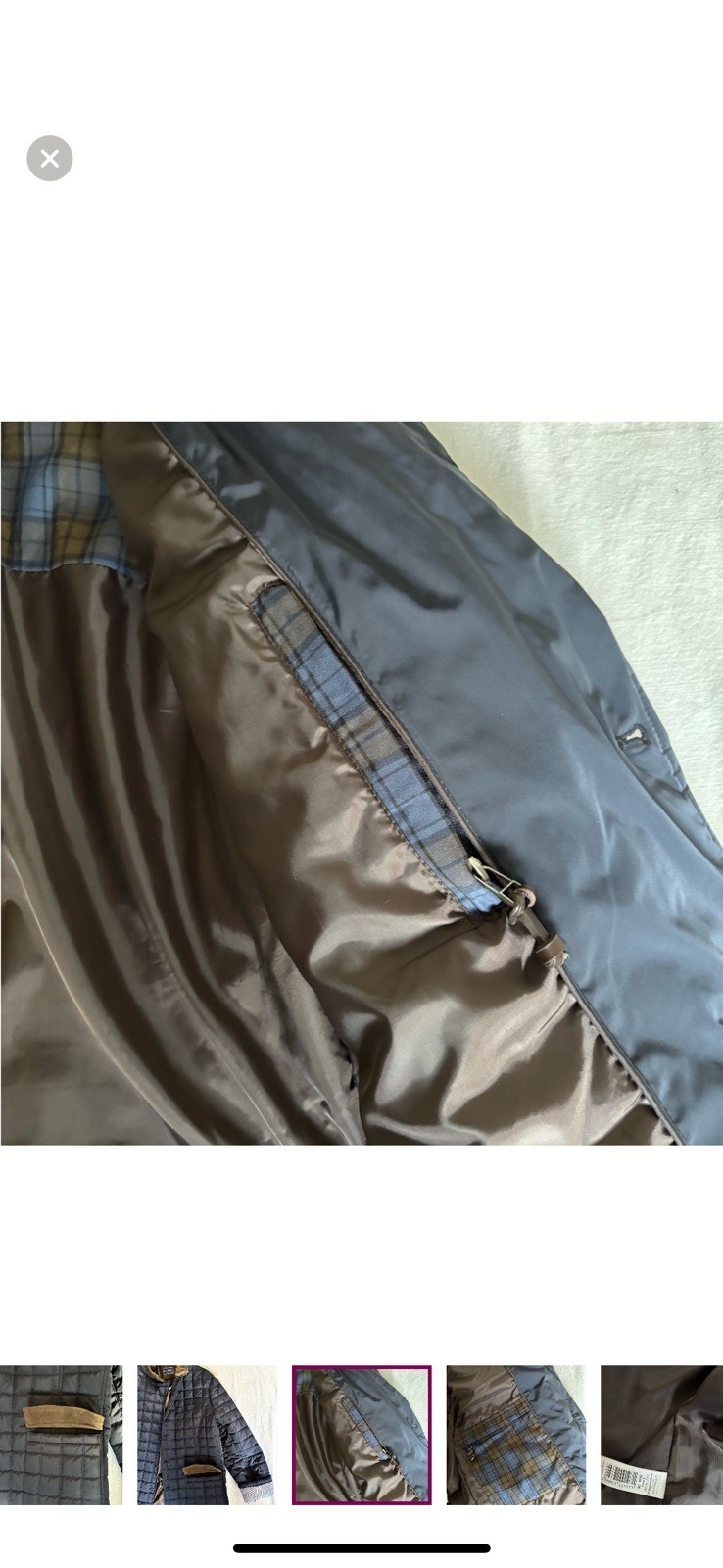 Gutteridge Jacket Men Size 56 Button-Down Quilted… - image 8