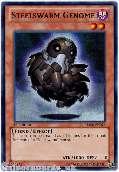 HA06-EN013 Steelswarm Genome Super Rare 1st Edition Mint YuGiOh Card