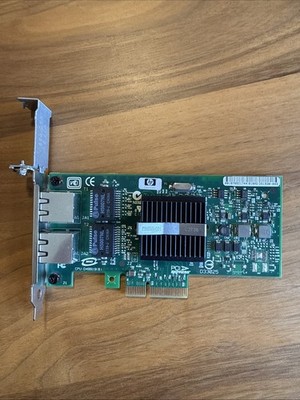 HP NC360T 2 Port RJ-45 Dual Port Gigabit Ethernet Adapter NIC PCIe 412646-001 FP