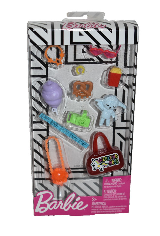 NEW & NRFB! 2019 BARBIE ~ WEEKEND MODE ~ FASHION ACCESSORY PACK MATTEL #GHX35