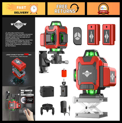 4D 16 Lines Laser Level - Self-Leveling 360° Tool for Construction & Picture Han