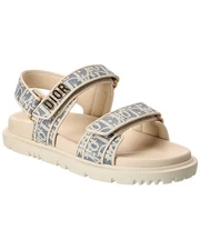 Dior Dioract Canvas & Leather Sandal Women's