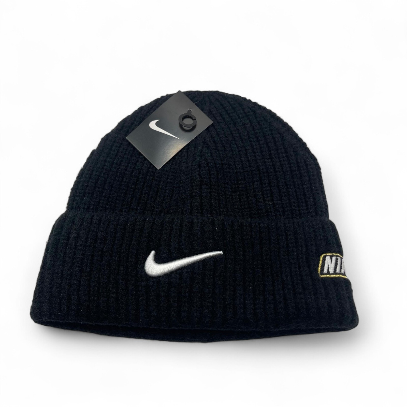 Nike Cuffed Swoosh Beanie Men's Hat - Black
