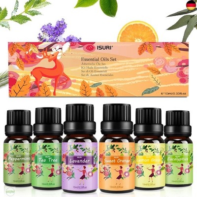Ätherische Öle Set für Diffuser, 100% Rein Naturrein Essential Oil Aroma Di