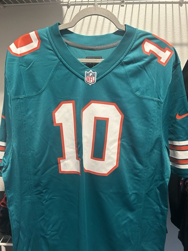 Tyreek Hill #10 Home Jersey NFL Miami Dolphins Men’s Large Football Nike