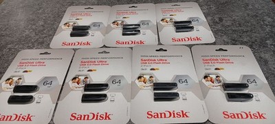 San Disk Ultra USB 3.0 Flash Drive 64GB 14 Total (7) 2-Packs Lot SanDisk