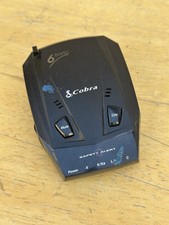 Cobra ESD-6050 Safety Alert Six Band Radar Detector No AC Cable Not Tested