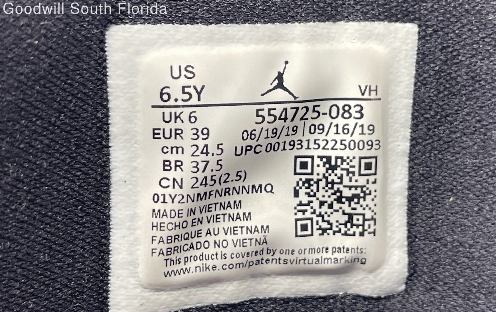 Nike Boys Air Jordan 1 Mid 554725-083 Multicolor Sneakers Shoes Sz 6.5Y No Laces thumbnail 7