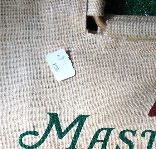 Vintage MASTERS Augusta Golf Souvenir TOTE BAG Jute Bamboo Handles i - NWT - Picture 2 of 4