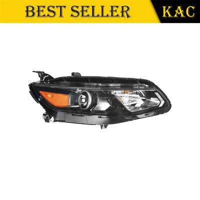 Passenger Side Headlights Assembly For 2016-2018 Chevrolet Malibu Black Housing