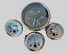 Amp Fuel Tachometer Temp Gauge Set For Allis Chalmers 180 185 190late 190xt