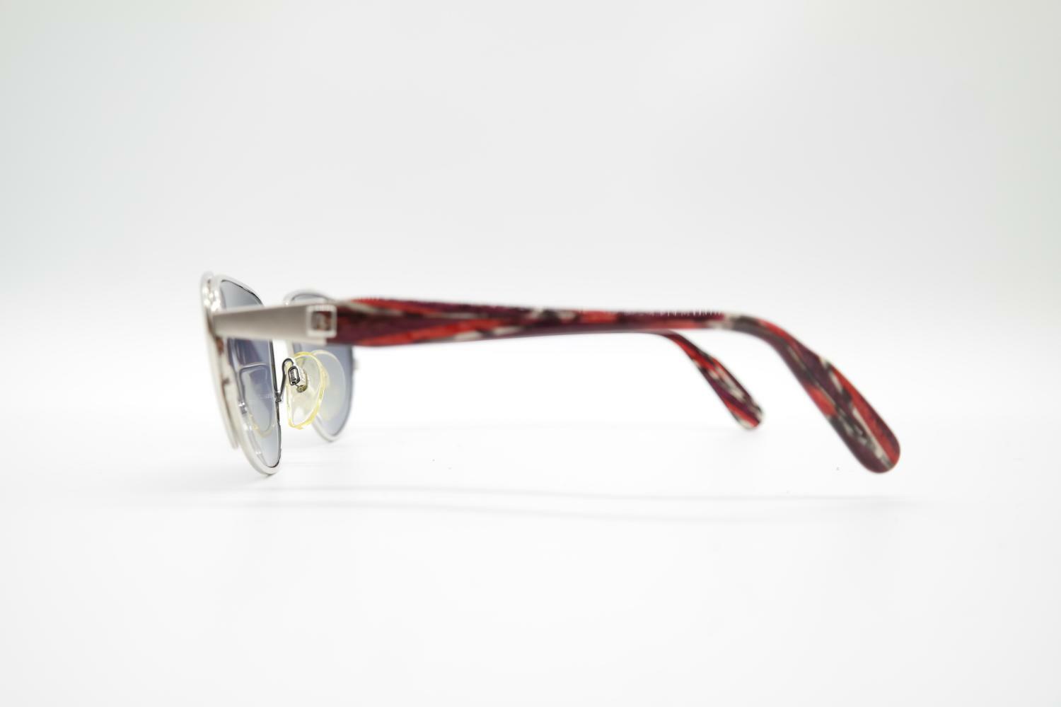 Lunettes De Soleil Vintage Viennaline 1167 - Monture Rouge-brun Acétate Ovale - Neuf Avec étiquettes - Unisexe