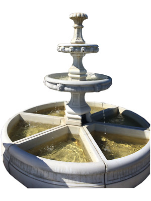 ANTIKES WOHNDESIGN Spring- & Zierbrunnen AWD-SS-026 B:245cm H:210cm