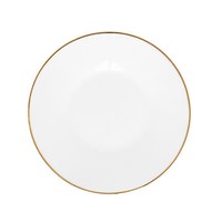 Untertasse Unterteller Kleiner Teller 15,5 Cm Rund Art Deco Goldrand Porzellan