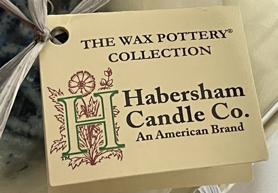 Habersham Candle Co NIB Wax Pottery Vessel First Frost Fragrance Winter