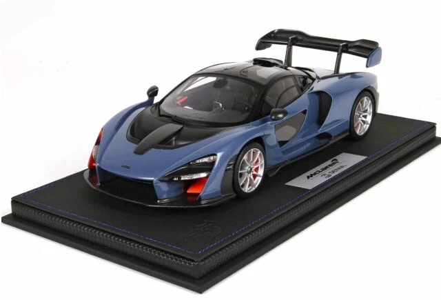 P18149A BBR 1:18 McLaren Senna Salon De L'fAuto Geneve 2018 Victory Gray - Image 4 of 4