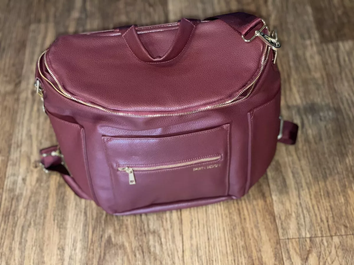 Fawn Design Diaper Bag and Backpack Color: Burgundy