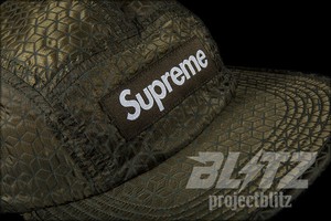 supreme geometric ripstop camp cap