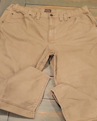 NEW C.E. Schmidt Workwear Carpenter Pants Mens 46x30 Brown Straight Duck Canvas