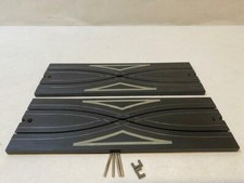 Two 60's Aurora Modeling Motoring Slot Car 9" Crisscross No 1524