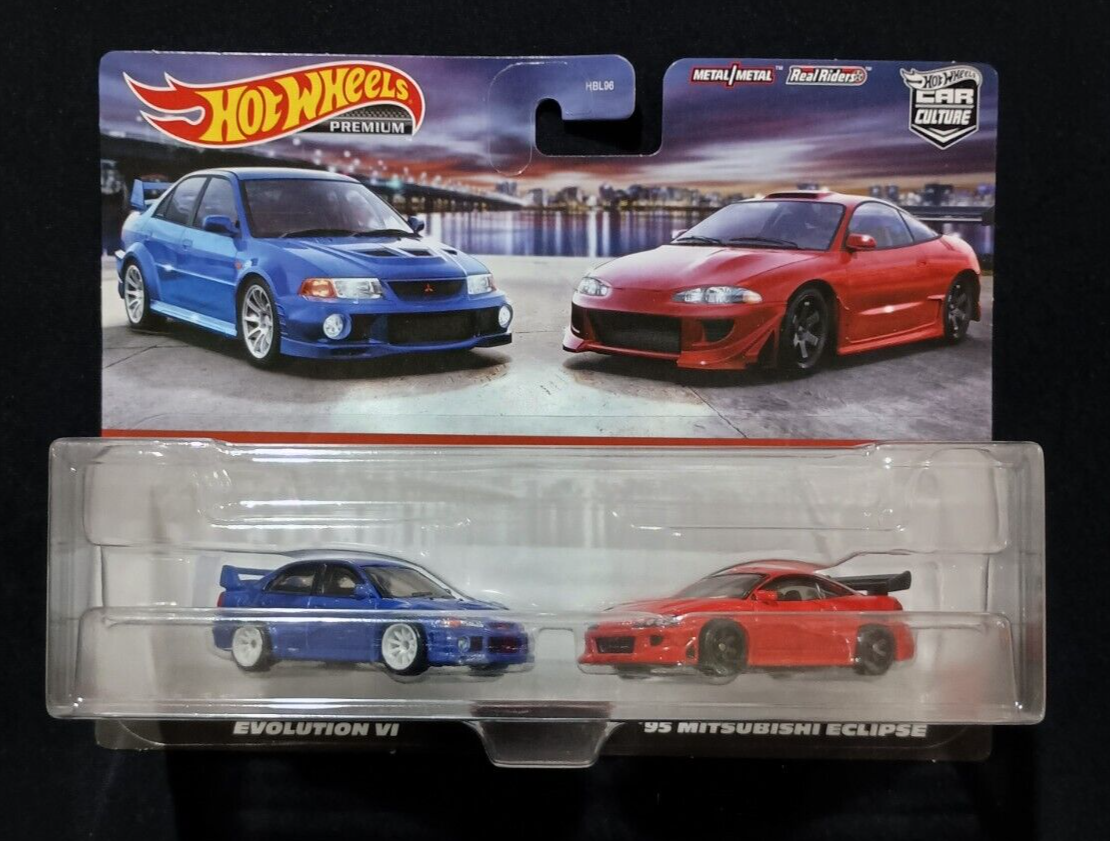 2023 Hot Wheels Car Culture 2 Pack Mitsubishi Lancer Evolution VI '95 Eclipse