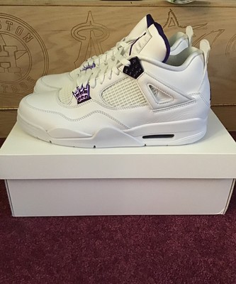 70% off Wholesale Replica Fake Air Jordan 4 Retro Purple Metallic MS120397 Sneaker Updated in 