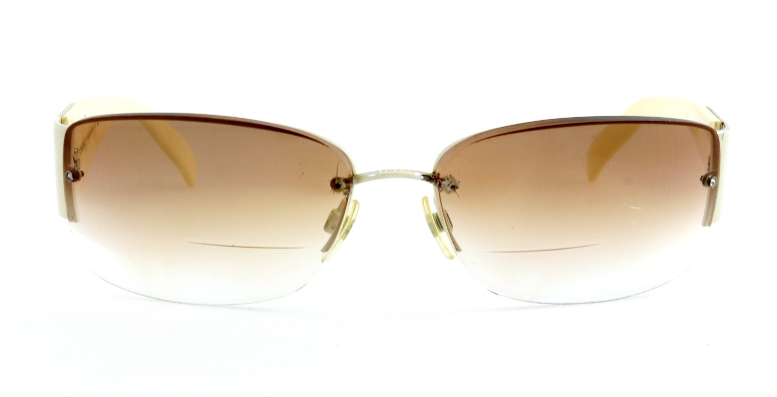 CHANEL CH 4117-B 287/8G 62mm Cream Crystal CC Oversized Sunglasses Frames Only image 2