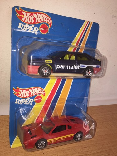 Super Hot Wheels 1:43 FERRARI 208 TURBO + AUDI QUATTRO 4 RALLY MOC, 1979