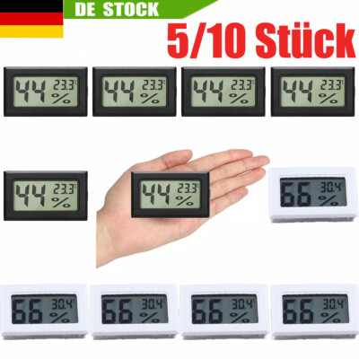 5-10x Digital Thermo-Hygrometer Thermometer Luftfeuchtigkeit Temperaturmessgerät