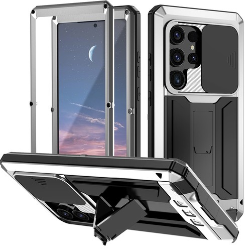 Rugged Stand Hard Case+Screen Protector For Samsung Galaxy S24 S25 Ultra/S23/S22