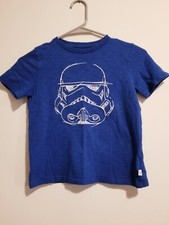 Gap Star Wars Stormtrooper Boy's T-Shirt Size S 6-7 /P Regular Brilliant Blue